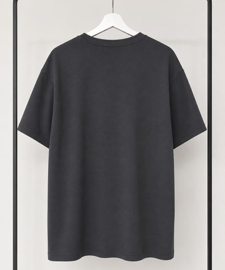 手描き風ハートロゴTシャツ(チャコール)