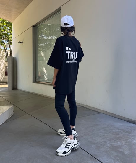 バックプリントビッグtシャツ (ブラック)