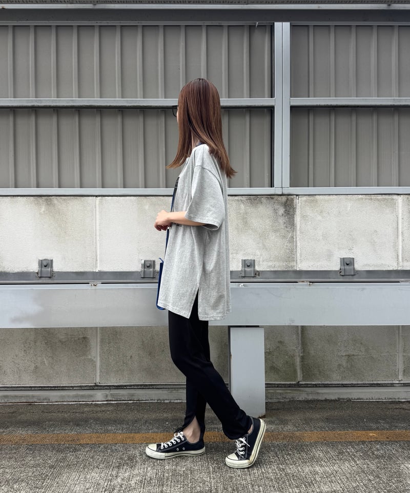 モノクロフォトプリントTシャツ(グレー) | COPINE