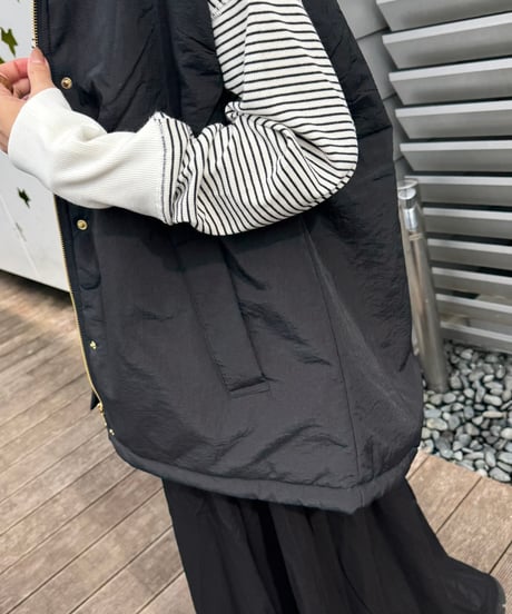 撥水加工ステッチレス中綿ベスト