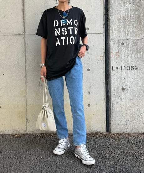 ハイウエストストレートデニム