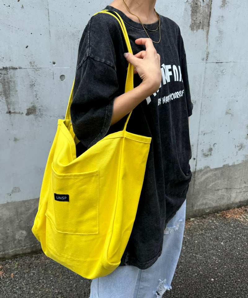 カラーキャンバストートバッグ (イエロー) | COPINE