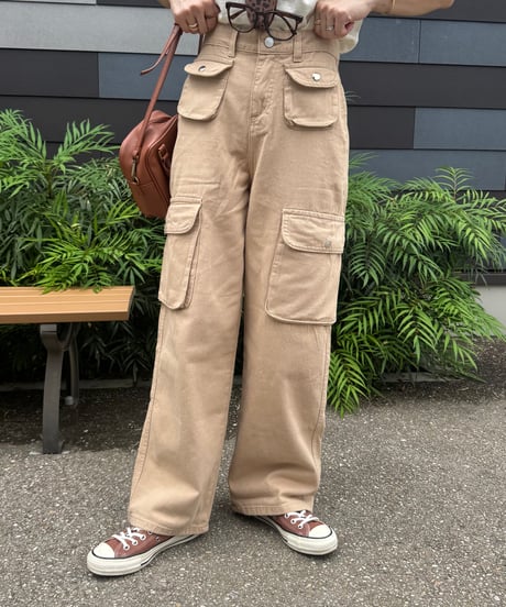 ハイウエストカーゴパンツ(2size)