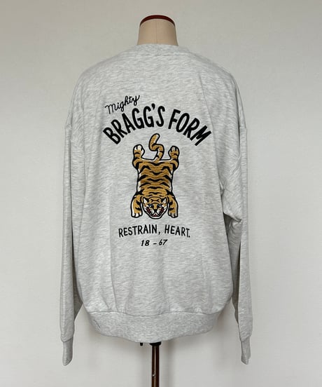フロントバックTIGER刺繍スウェット(キナリ)