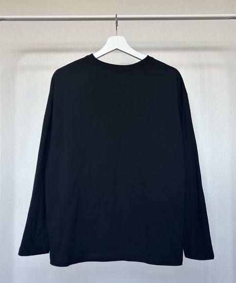 ロゴ刺繍ロンT(ブラック)