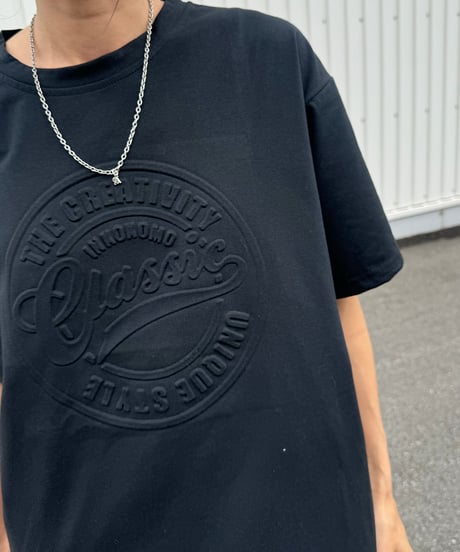 エンボスTシャツ(ブラック)