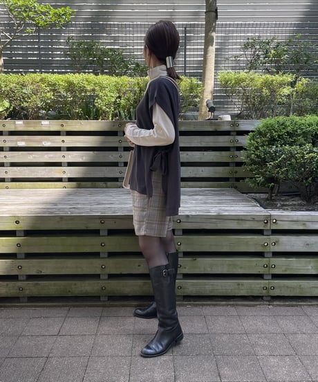 チェック柄ハーフパンツ(2color)