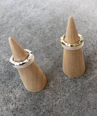 異素材が新鮮！デザインリング(2color)