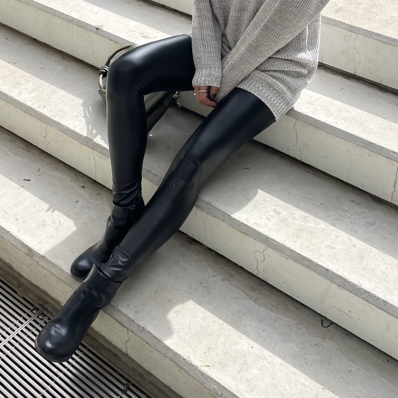エレンディーク　FAUX レザー レギンス　サイズ2 エレンディーク FAUX レザー レギンス サイズ2 FAUXレザー
