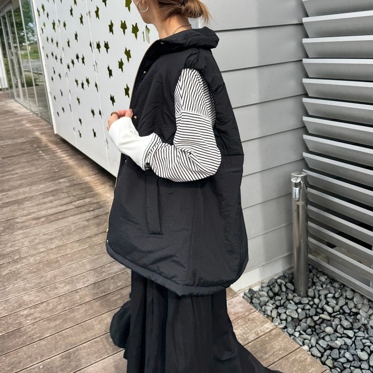 Crie conforto ステッチレス中綿ベスト　M Crie conforto ステッチレス中綿ベスト M - ジャケット・アウター
