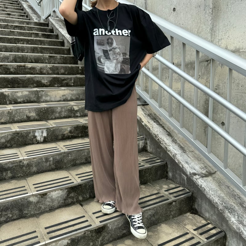 裾メロープリーツパンツ(モカ) | COPINE