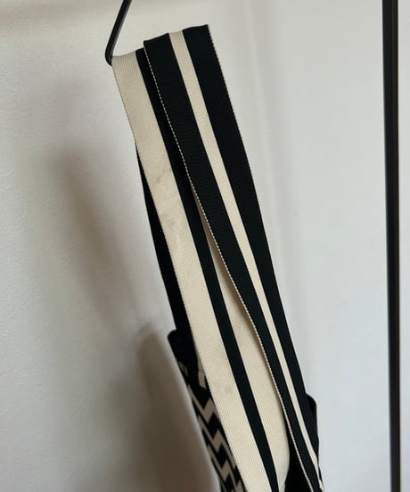 総柄ニットトートバッグ