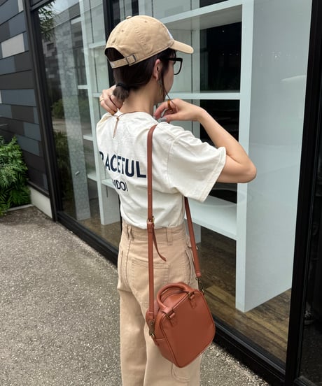 スクエアショルダー2wayバッグ(2color)