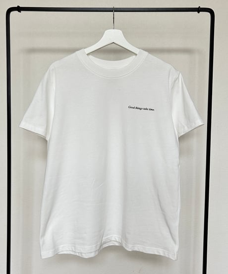 ロゴハートバックプリントTシャツ(ブラック)