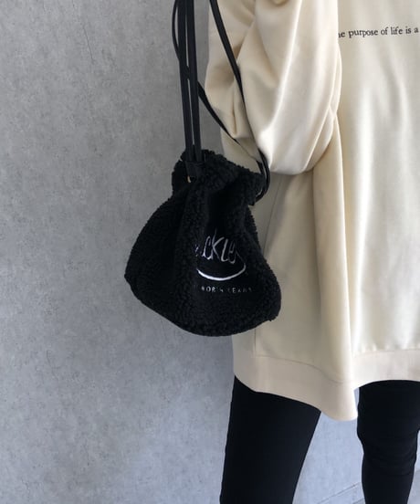 Dickiesボア巾着バッグ(3color)