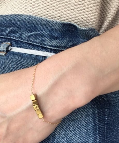 【nemon】Cube bracelet(3color)