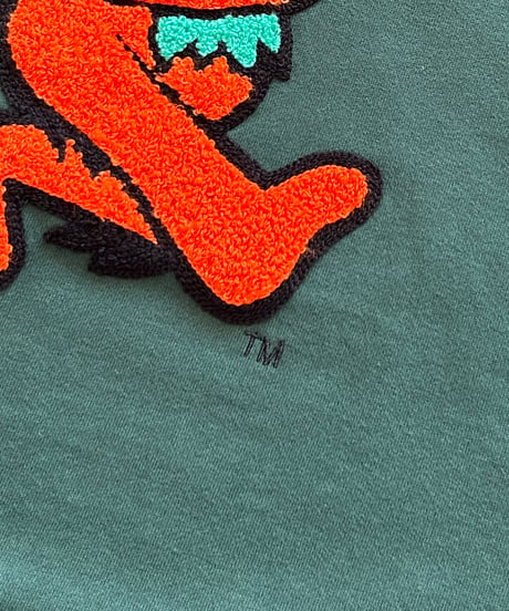 デッドベアサガラ刺繍ビッグスウェット(ダークグリーン)