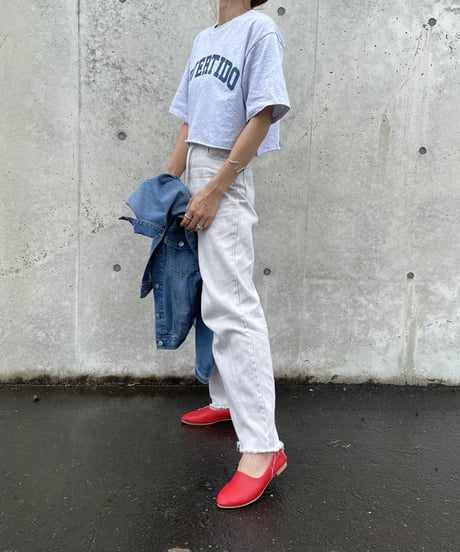 フェイクレザーフラットシューズ(2size）