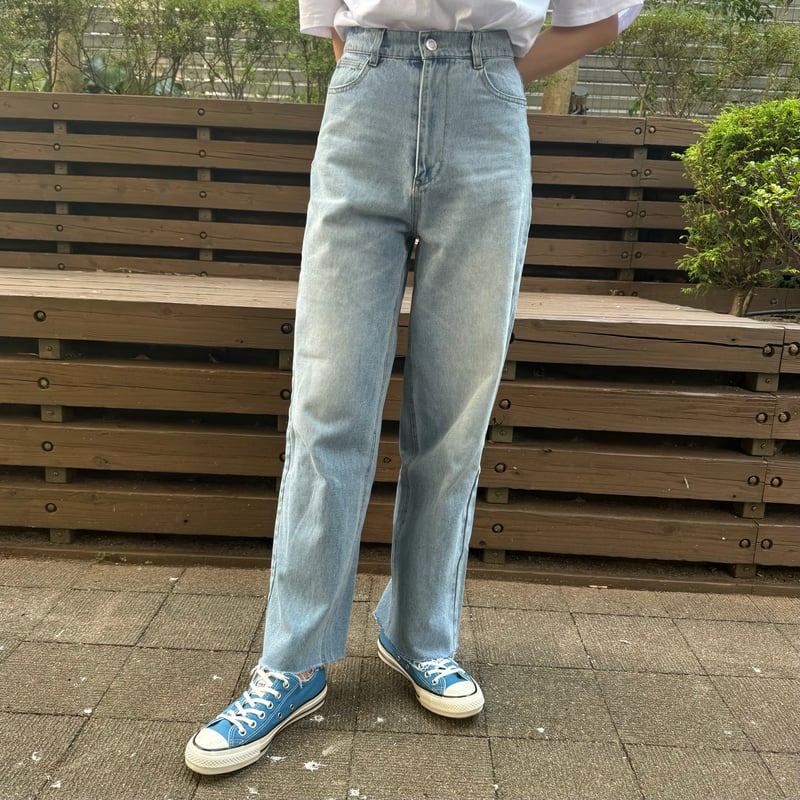 カットオフデニムストレートパンツ | COPINE