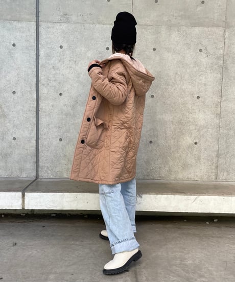 しっかり防寒！裏ファーキルティングコート