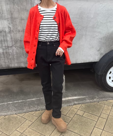 裏起毛ストレッチブラックスキニーデニム(3size)