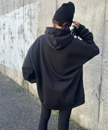 フォトプリントパーカー(ブラック)