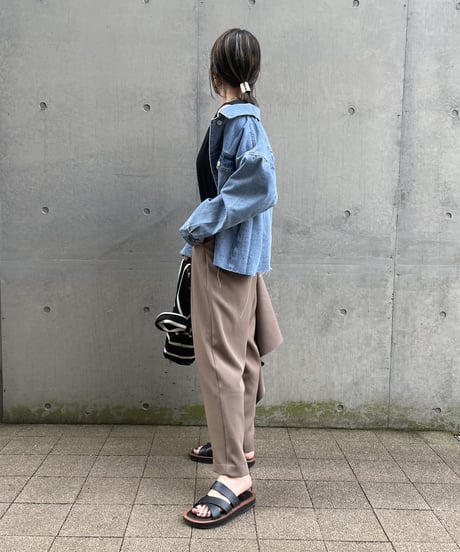 2wayラップストレートロングパンツ