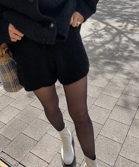 ブークレショートパンツ(ブラック)
