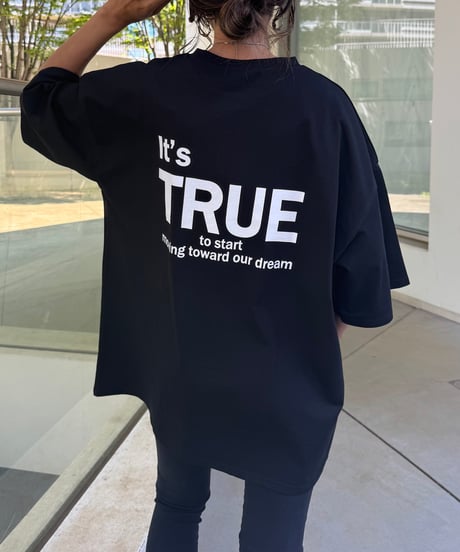バックプリントビッグtシャツ (ブラック)