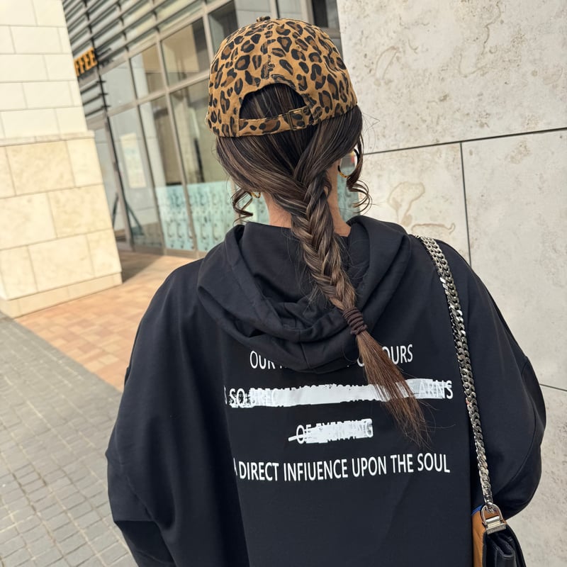 バックプリントパーカー(ブラック) | COPINE