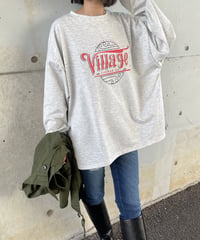 ロゴオーバーサイズロンT(オフホワイト)