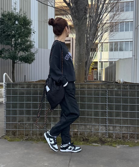 サイド切り替えスウェットパンツ(ブラック)