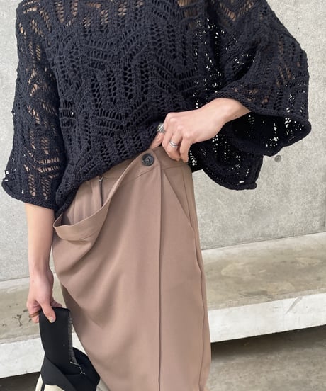 2wayラップストレートロングパンツ