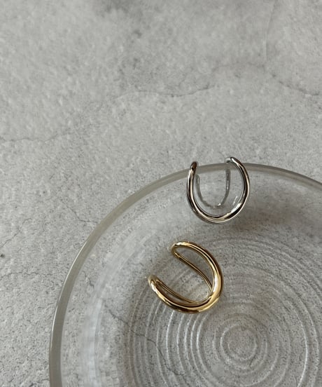 OVAL LINE EARCUFF(2color)