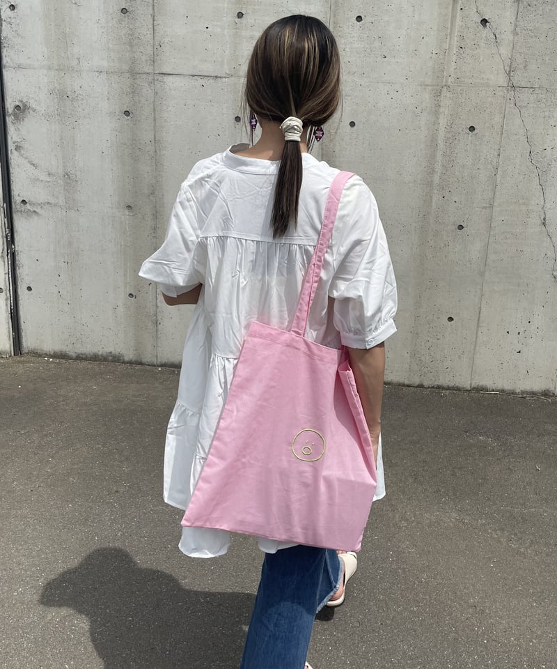 ロゴプリント&刺繍カラフルトートバッグ(ピンク) | COPINE