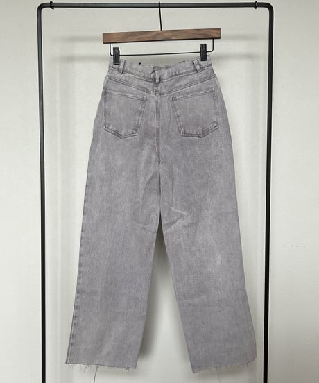 カットオフストレートデニムパンツ(ライトパープル/2size)