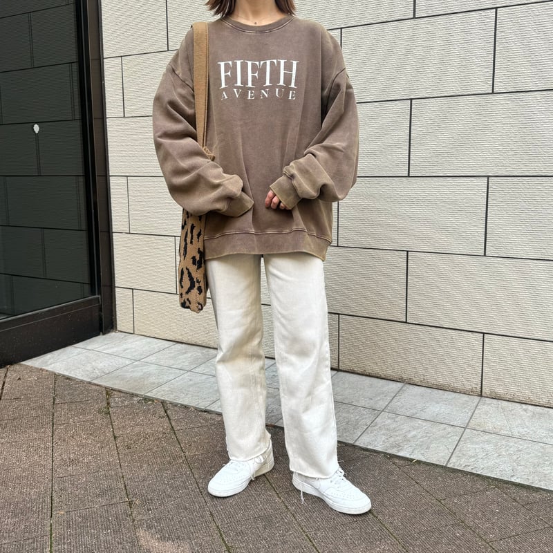 カットオフストレートデニムパンツ(ライトグレー) | COPINE