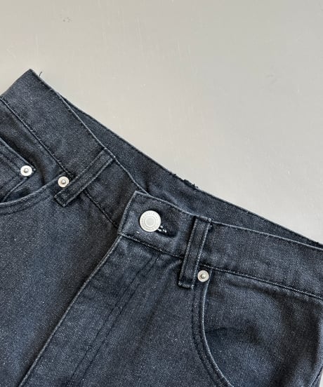 ヒップハートデザインデニムパンツ(ブラック)