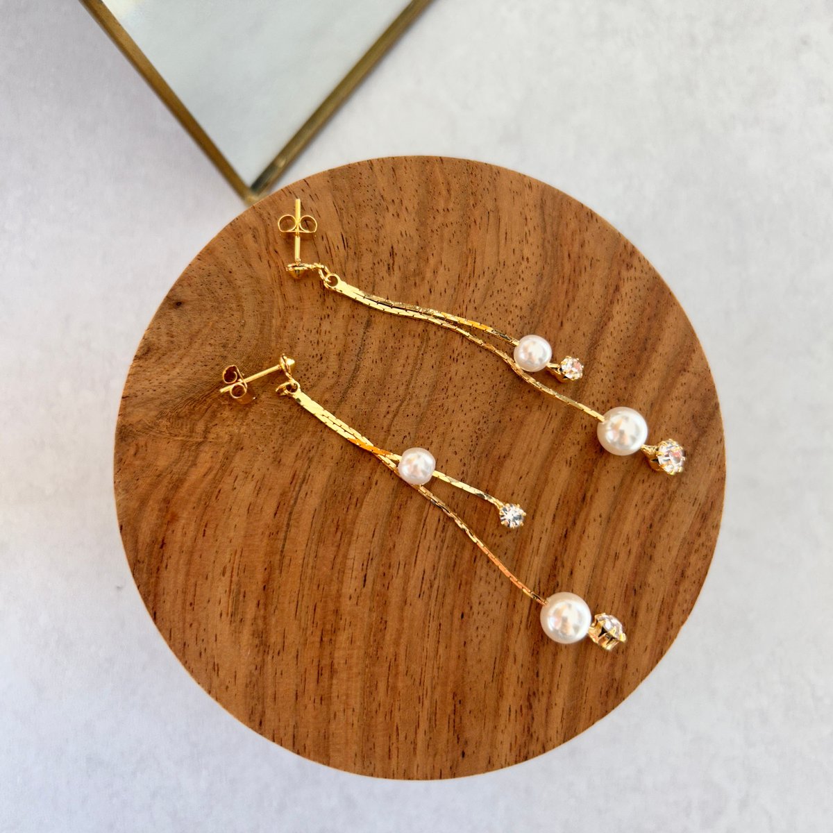 ドロップパールビジューピアス(2color) | COPINE
