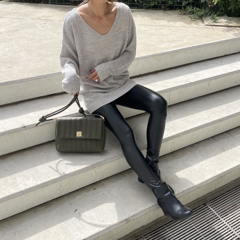 フェイクレザーレギンス（2size） | COPINE