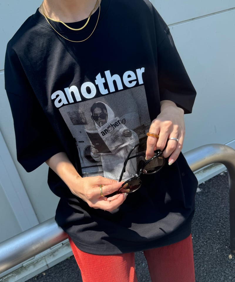 フォトプリントTシャツ(ブラック) | COPINE