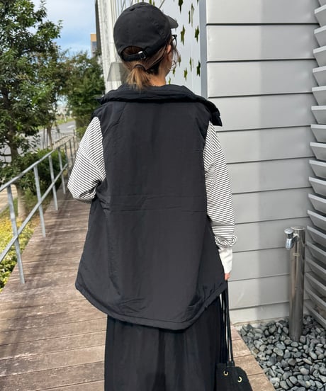 撥水加工ステッチレス中綿ベスト