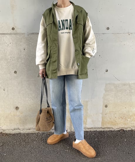 Dickiesボア巾着バッグ(3color)