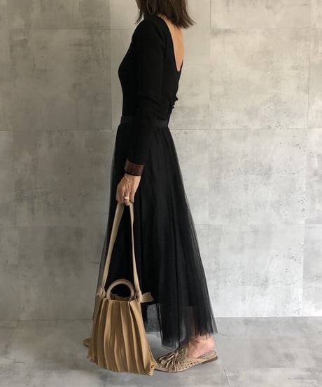 プリーツデザイン2WAY BAG(2color)