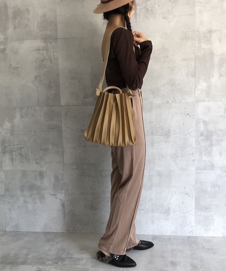 プリーツデザイン2WAY BAG(2color)