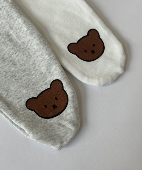 【kids】クマさんプリントタイツ(2color・2size)