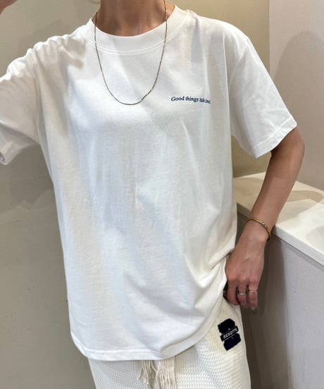 ロゴハートバックプリントTシャツ(ブルー)