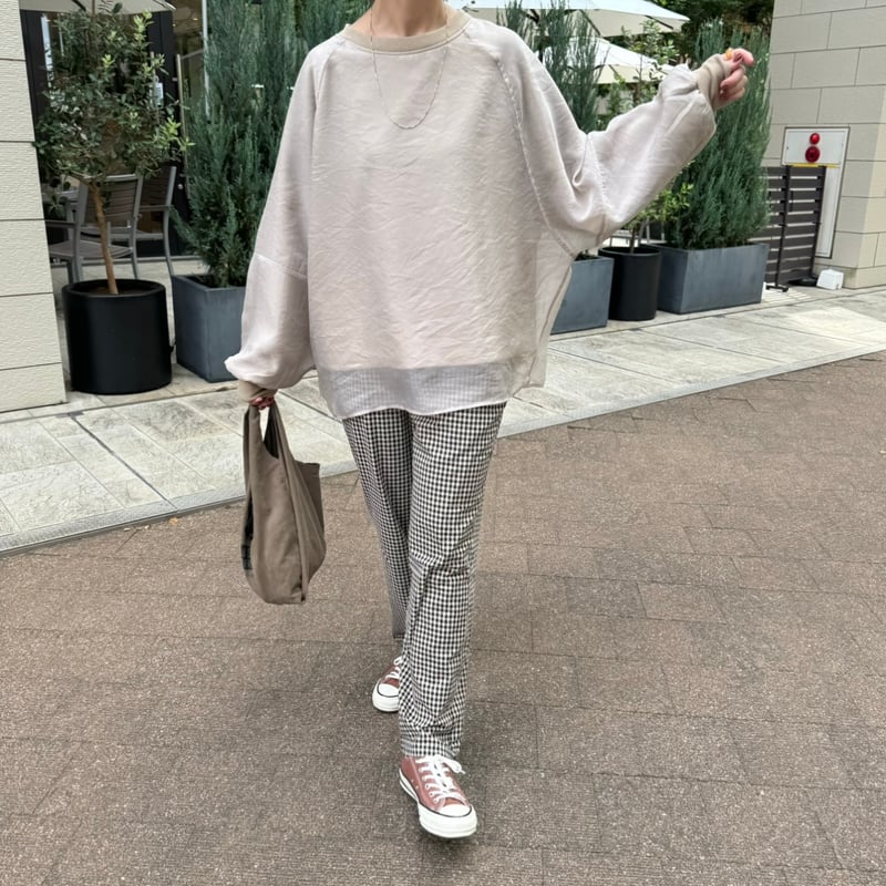 ギンガムチェックパンツ(ベージュ) | COPINE ギンガムチェックパンツ(ベージュ) | COPINE