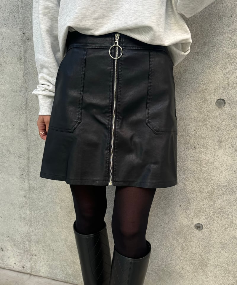 フェイクレザースカート | COPINE