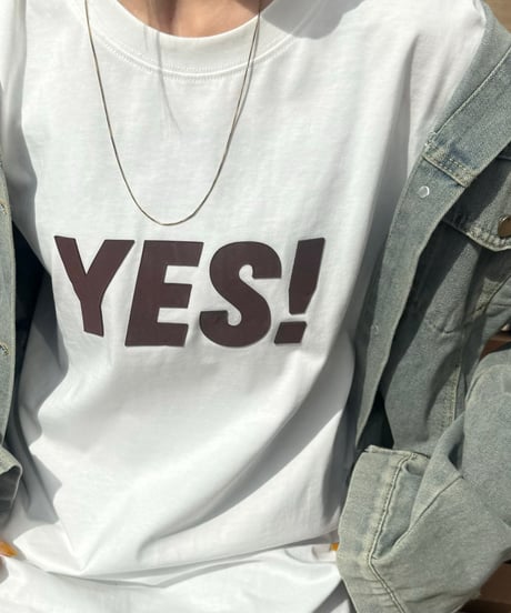 YESヘビーコットンtシャツ(ホワイト)